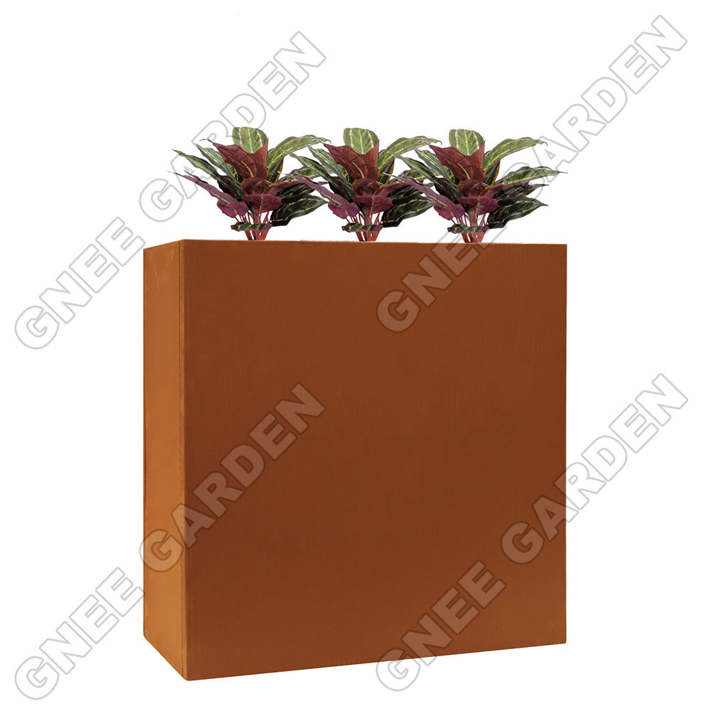 Corten oxidado 610L * 250W * 610H