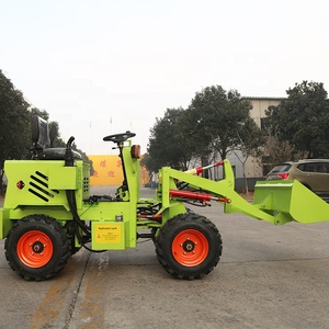 Mini chargeuse électrique <span class=keywords><strong>Micro</strong></span> <span class=keywords><strong>pelle</strong></span> électrique chargeuse sur pneus multifonctionnelle chargeuse-pelleteuse avant pour Mini tracteur - Product Image 3