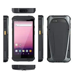 Hàng tồn kho công nghiệp PDA cầm tay máy tính IP67 gồ ghề Android 9.0 2D Máy Quét Mã Vạch UHF RFID Reader 4 gam Wifi NFC tương thích