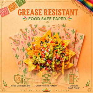 Papier d'emballage pour tacos, jetable, antiadhésif, résistant aux hautes températures, feuilles pour <span class=keywords><strong>charcuterie</strong></span> mexicaine, résistant à l'huile, doublures pour paniers alimentaires - Product Image 3