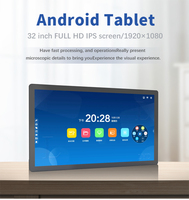 Tablettes Android de 32 pouces FULL HD écran IPS écran d'affichage numérique Ultra mince écran tactile LED LCD à montage mural