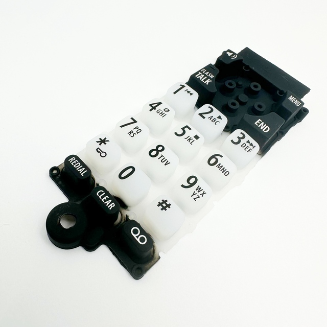 Customizable Silicone Rubber Keypad Carbon Pill Conductive Numeric Keypads Keyboards Screen Printed Unique Customized Rubber