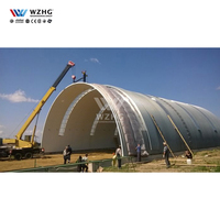 Structure préfabriquée en acier ondulé, toit en arche galvanisé pour entrepôt, atelier, appartement, hôpital, durée de vie de 50 ans