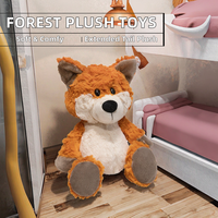 Jouets en peluche personnalisés Kawaii Squishy Animaux de la Forêt, Jouets en peluche Renard à longue queue, Figurines en peluche douces pour enfants, Cadeau pour enfants