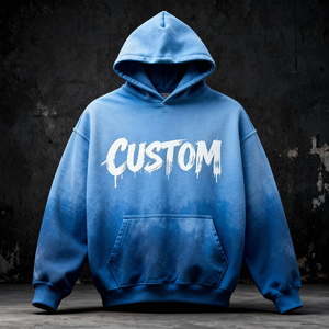 Maßgefertigter Herren-Herbst-Oversize-Crop-Hoodie aus Frottee, Streetwear, Bedruckt, 100% Baumwolle, 460g, Siebdruck, Anti-Einlaufen - Product Image 1