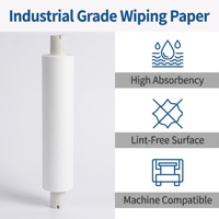 Rouleau de papier essuie-tout non-tissé anti-poussière et sans peluches pour machine de sérigraphie SMT industrielle