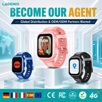 Montre connectée pour enfants LAGENIO IP68 étanche 4G AI avec batterie longue durée 950 mAh, GPS, LBS, AGPS, WIFI, fonction de suivi et de téléphone pour les aventures en plein air