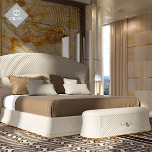 Di lusso grande testiera matrimoniale king size letto con cuoio DELL'UNITÀ di elaborazione di stile moderno doppio morbido in pelle di stoccaggio letto - Product Image 4