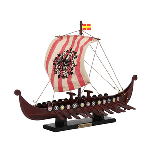 Modèle de bateau <span class=keywords><strong>viking</strong></span> en <span class=keywords><strong>bois</strong></span> <span class=keywords><strong>DRAKKAR</strong></span> OSEBERG de Norvège, bateau à voile, souvenir nautique, cadeau promotionnel de la marine, décoration maritime pour la maison - Product Image 1