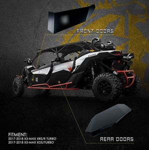 NEWWIND aluminio Can AM inferior puerta completa insertar paneles protector Kit para ATV/UTV piezas y accesorios 17-2021 Can-Am <span class=keywords><strong>Maverick</strong></span> <span class=keywords><strong>X3</strong></span> <span class=keywords><strong>MAX</strong></span> - Product Image 3