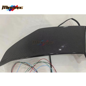 Aileron de voiture universel de style GT en fibre de carbone noir brillant, télé<span class=keywords><strong>commande</strong></span> arrière, pour berline, à vendre - Product Image 5