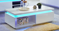 LED tables basses blanc Offre Spéciale de luxe en bois de salon de table basse