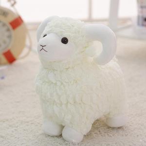Simulazione Alpaca grigio bianco pecora peluche bambola simpatica Farm <span class=keywords><strong>animali</strong></span> di peluche agnello bambole di capra fidanzata bambini regalo di compleanno - Product Image 2