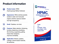 Produsen Bahan Kimia Berkualitas Tinggi Hidroksipropil Metil Selulosa HPMC 200000