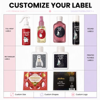 Autocollants en vinyle adhésif personnalisés de haute qualité, imperméables, résistants aux rayures, avec design UV pour cosmétiques de luxe, pour shampoing, parfum