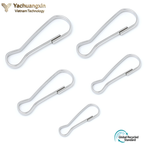 Nindejin 304-ZDK 10pcs/bag 304 Stainless Steel Spring <b>Snap</b> <b>Hook</b> 16mm 20mm 30mm 45mm-60mm Lanyard Zipper Pull Connection <b>Snaps</b> - Product Image 5