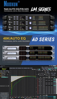 Processeur audio numérique professionnel 4 entrées 8 sorties processeur de rack de lecteur avec IIR, égaliseur automatique