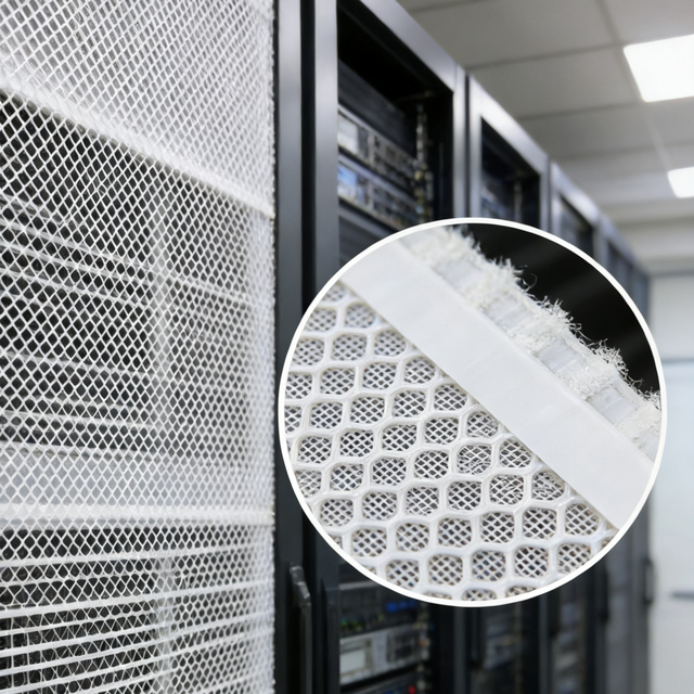 Huaou 0.5mm White PVC Coated Steel Wire Perforated Mesh Dust Filter with Cutting & Punching Services