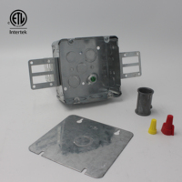 Boîte de jonction carrée en acier galvanisé de haute qualité IP55 4-11/16 pouces pour interrupteur et prise de courant métallique
