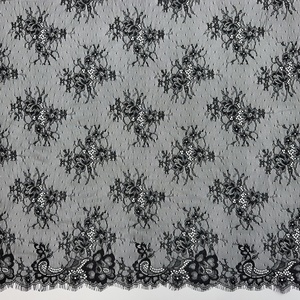 Erkoumi Luxury Burnt Orange <strong>Red</strong> <strong>Lace</strong> Roll Border 3D Floral Eyelash <strong>Lace</strong> Trim Veil <strong>Fabric</strong> For Evening Gowns Drapes Shawls Collars - Product Image 3