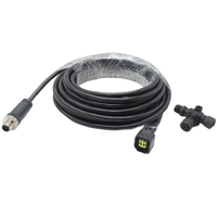IP68 Yamaha Moteur Interface Marine NMEA 2000 Power-tap T-splitter Câble De Soudage Fil Mâle Prise Étanche M12 Connecteur 5 Broches