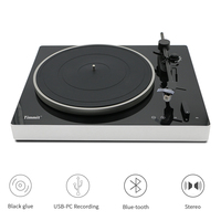Plateau tournant à dents bleues, 1 pièce, avec transmetteur USB 1200 et lecteur professionnel pour enregistrement dj