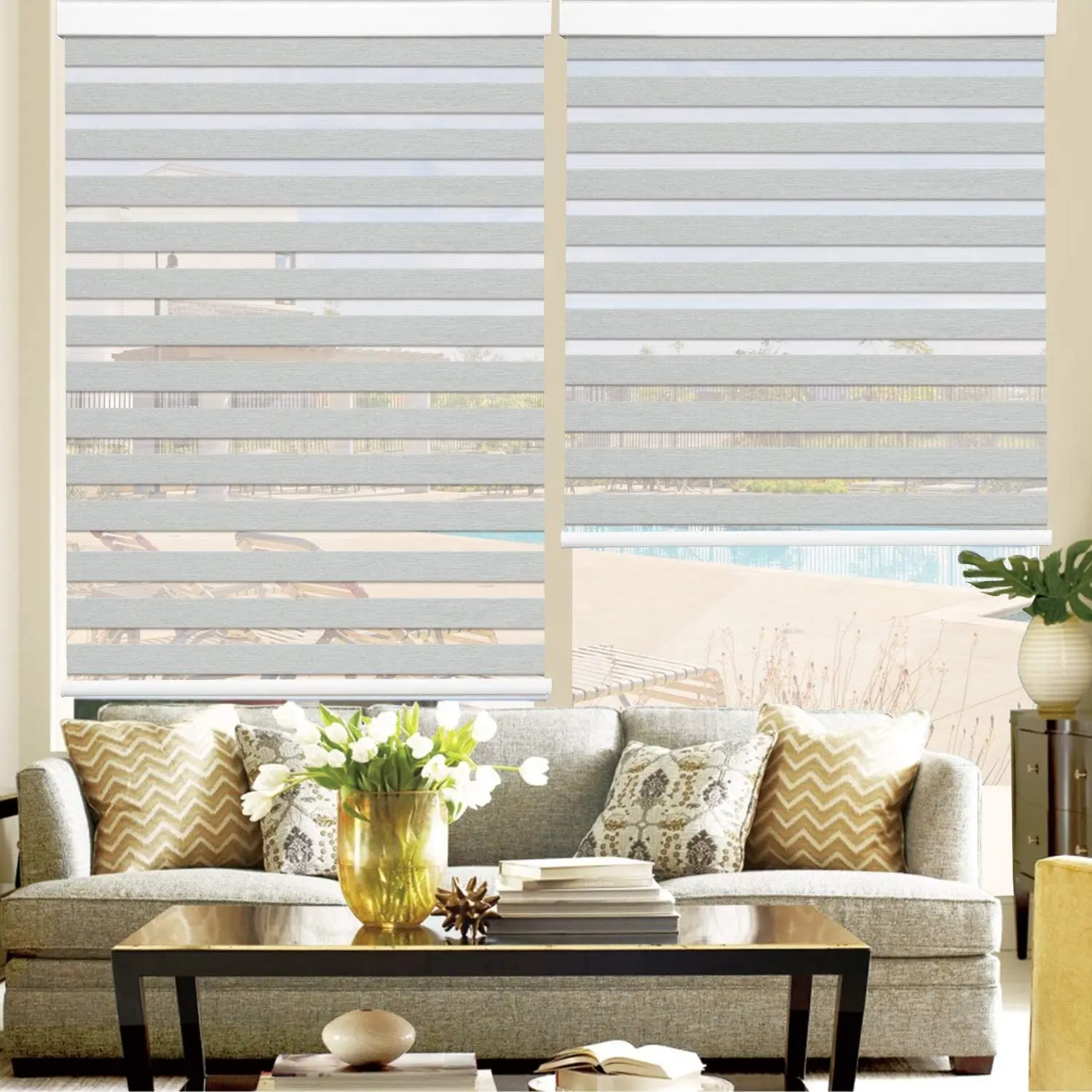 Easy Fix Low MOQ Zebra Blinds for Home Decoration Good quality Best Custom Zebra blinds for Various Situations