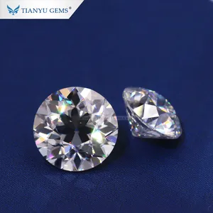 Tianyu gems recém-chegado oec 2 carat moissanite diamante para anéis