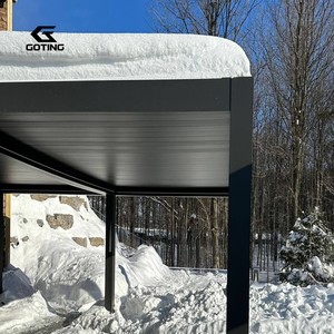 Pérgola de Aluminio Retráctil Personalizada con Revestimiento de Láminas, Impermeable, Resistente al Viento, Ecológica, para Balcón, Terraza, <span class=keywords><strong>Techo</strong></span> de Sombra para Jardín - Product Image 1