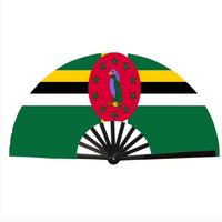 Éventails à main avec drapeau des Bahamas, personnalisés, grands, pour la danse en ligne, les mariages en plein air et les fêtes