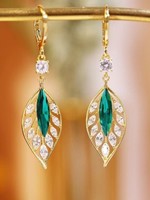 Nouveauté 2026 JOMTY Boucles d'oreilles haut de gamme en strass de cristal, style luxe léger, au design affirmé et audacieux, cadeau pour femme