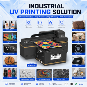 Industrial 4060 UV Flatbed Printer Size 3D Emboss Varnish Machine Dual I1600 Heads for Bottle Phone Case <b>Acrylic</b> Metal Wood Prof - Product Image 5