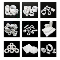 Résistance aux hautes températures 260 ℃   Plaque en polytétrafluoroéthylène blanche, service de découpe sur mesure, feuille de PTFE vierge à 100%, personnalisée