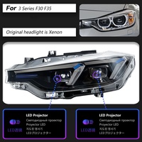 Pour phares de Série 3 F30 : Kit de modernisation/amélioration LED, feux diurnes en forme de cuillère, clignotants, design de feux de croisement, 6000K, 6000 Lumens, 12V
