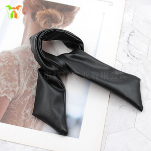 Élastique à cheveux élégant en cuir, chouchou, élastique à cheveux simple avec nœud, accessoire facile à utiliser pour faire un chignon - Product Image 1