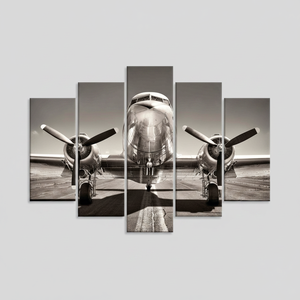 Printed <b>Canvas</b> <b>Wall</b> Art: Abstract Aviation Decor for Modern Spaces,SET OF 5 <b>CANVAS</b> - Product Image 2