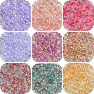 High Quality Wholesale 8mm Glass Jelly Bubble Double Colors Round Loose Beads for Beaded Jewelry <strong>Bracelets</strong> <strong>Waist</strong> Making Supplies - Product Image 4
