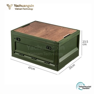 Multifunctional Rectangle <b>Storage</b> <b>Box</b> With Wooden Top Engineered Wood Neatening <b>Storage</b> Bin For Organizing - Product Image 6