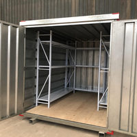 Conteneur de stockage pliant en acier de haute qualité construction rapide maisons modulaires préfabriquées Construction extérieure conception moderne utilisation d'entrepôt