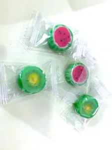 Wholesale Colorful Handmade Slice Candy Colorful Sweet Candy Mix Fruit Pattern Lollipop Sliced Candy
