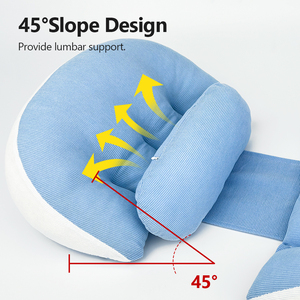 Oreiller de <span class=keywords><strong>grossesse</strong></span> en U léger et lavable pour le confort – Soutien dorsal et <span class=keywords><strong>coussin</strong></span> abdominal pour <span class=keywords><strong>dormir</strong></span> sur le côté - Product Image 4
