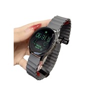 Bracelet magnétique en silicone marin élégant et léger, compatible avec les montres Huawei GT5/GT6 pour femmes, Watch 4/3 Pro pour hommes, 22/18 mm