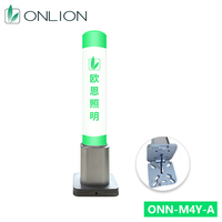 ONN M4Y-A Lampu Menara Sinyal Akrilik Transparan Kustomisasi LOGO dengan Alas Lipat Aluminium Alloy Lapisan Tunggal RYG CE