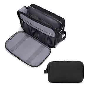 Bolsas de Aseo Unisex para Hombre y Mujer, Bolsas de Cosméticos de Gran Capacidad, Bolsa de Almacenamiento de Maquillaje con Compartimento Seco y Húmedo para Viajes al Aire Libre - Product Image 1