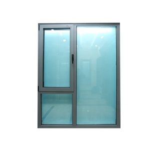 Ventana Abatible de Aluminio con Doble Vidrio Estilo Europeo MINGLEI - Product Image 1