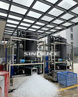 Machine à glace en tubes SINDEICE 3T par jour avec compresseur et pompe pour usage commercial, production de glace à haute productivité