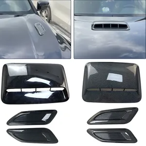 Ensemble de 3 pièces décoratives universelles pour port d'échappement de capot moteur de voiture, cache de prise d'air en ABS - Product Image 1