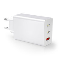 Chargeur Rapide Réel 65W Chargeur de Téléphone Prise EU Station de Charge pour iPhone 15 Pro Chargeur iPhone Original