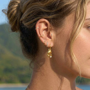 <b>Crab</b> Claw Zircon Stainless Steel Jewelry Set For Women Gift Occasion Animal Shape Fashion Necklace Earrings - Product Image 3