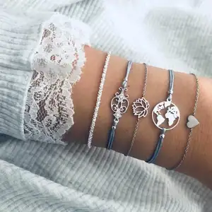 Bracelets tendance pour femmes, ensemble de bijoux, vente en gros, N99153